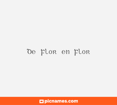 De Flor en Flor